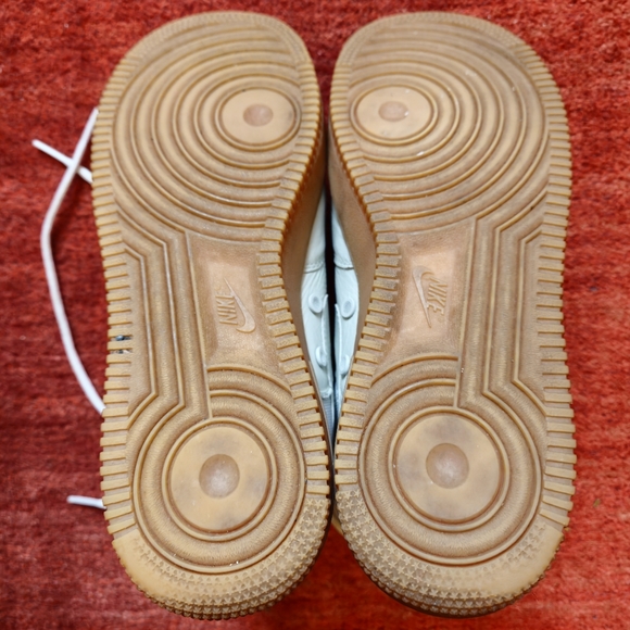 Nike SF Air Force 1 High Light Bone Gum Button Sneakers Shoes Women's Size 9.5 - Picture 9 of 12